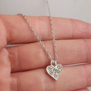 Conjunto Corazon Solitario 50CM