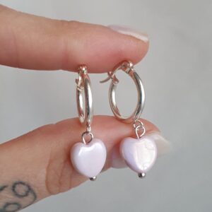 Argollita Corazon Pink 3CM