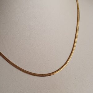 Cadena Clapton Plana 40cm 2MM