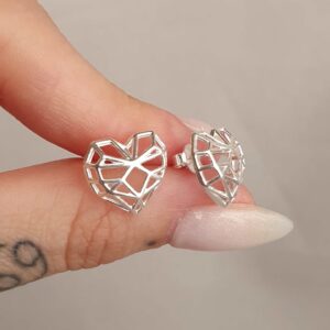 Aros Pasantes Corazon Calado