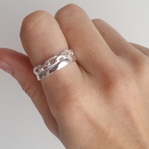 Anillo Eslabones doble