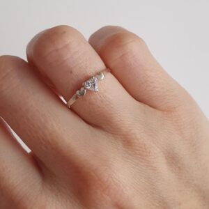 Anillo Corazon Brillante