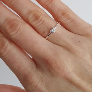 Anillo Corazon Cubics