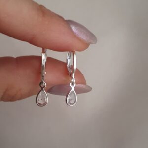 Argollas Gota Colgante