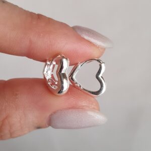 Argollita Corazon Liso 8MM