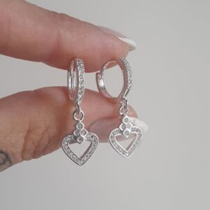 Argollita Colgante Corazon