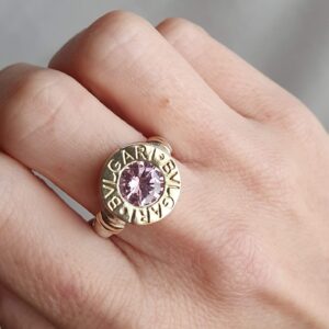 Anillo Bvlgari Redondo Rosa